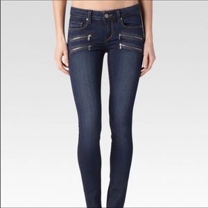 Paige Edgemont Jeans Mid Rise 31 Stretch w/zipper